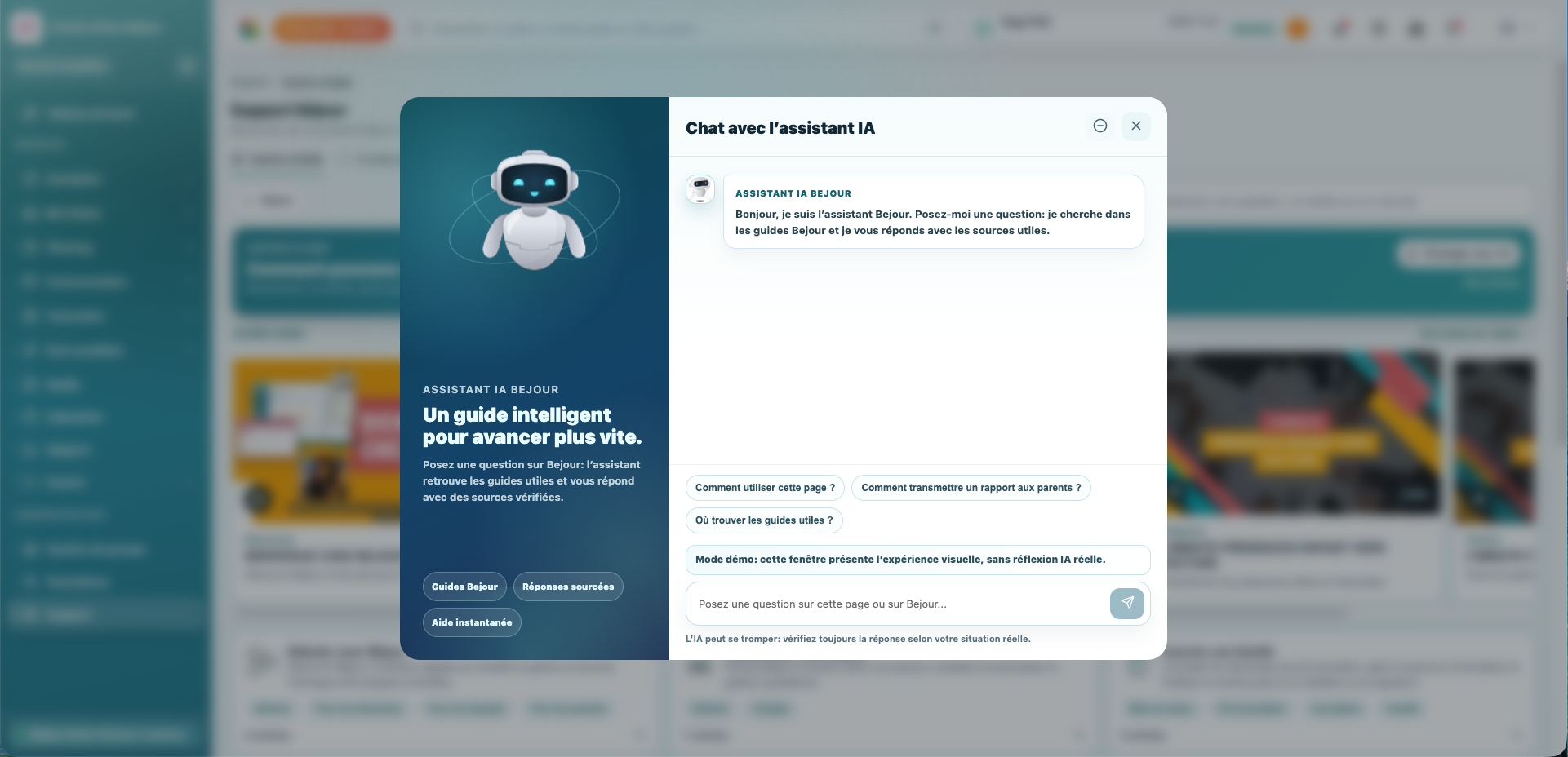 Aperçu de l’assistant IA Béjour : questions sur le produit et guides utiles